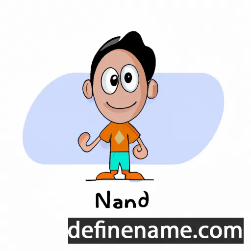 cartoon of the name Nandan