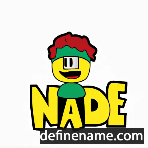 cartoon of the name Nande