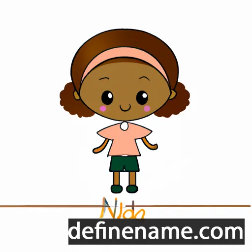 cartoon of the name Nandinha