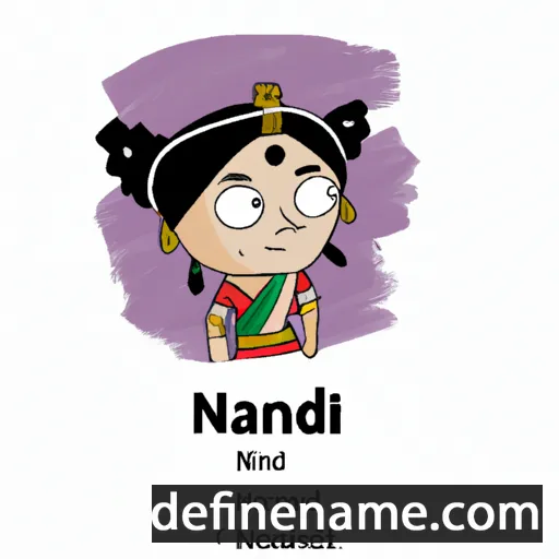 cartoon of the name Nandini