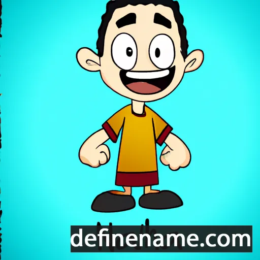 cartoon of the name Nanoah