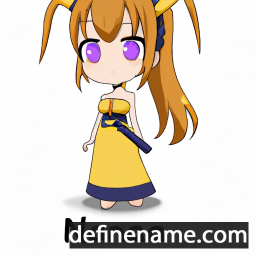 cartoon of the name Nanoha