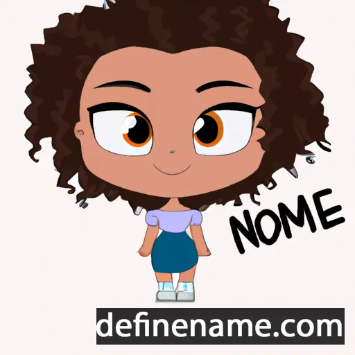 cartoon of the name Naomé