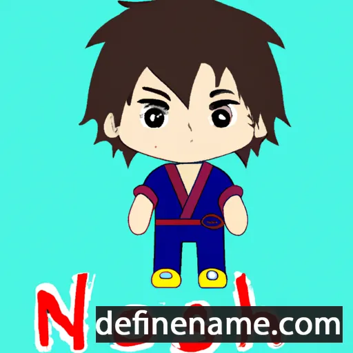 cartoon of the name Naoshi