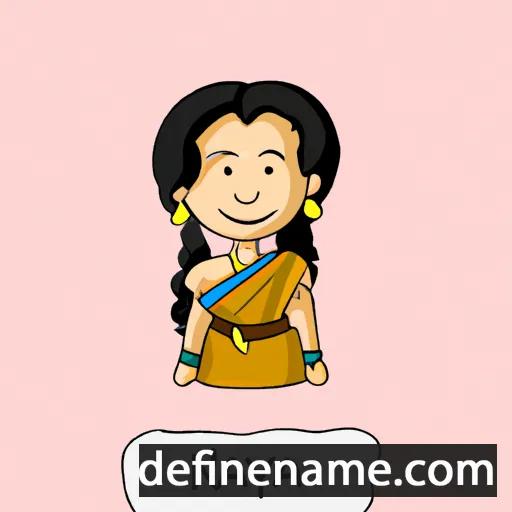 cartoon of the name Narayani