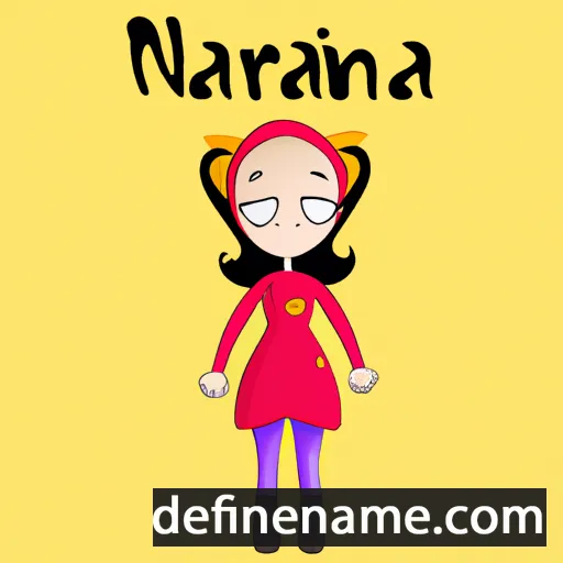 cartoon of the name Narina