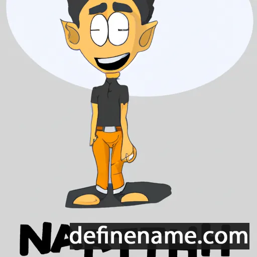 cartoon of the name Narith