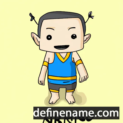 cartoon of the name Narong