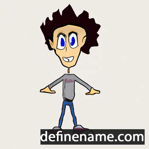 cartoon of the name Nasaniel