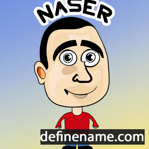 cartoon of the name Naser