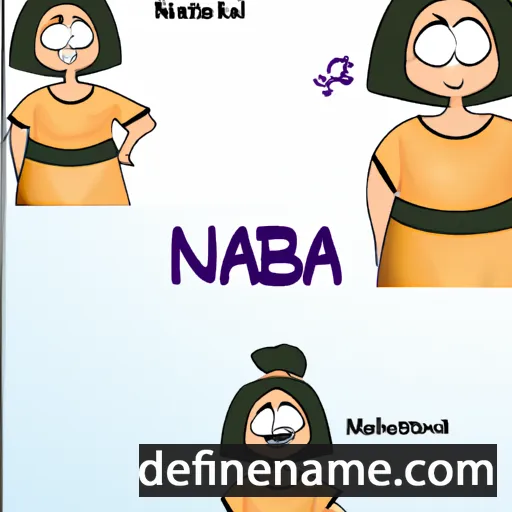 cartoon of the name Nasiba