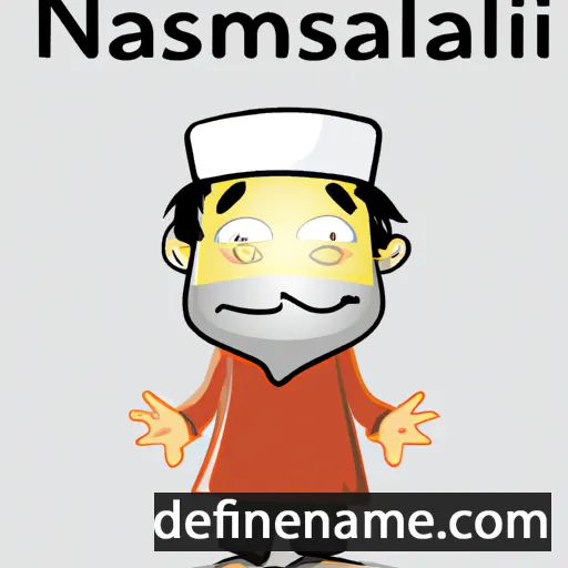 cartoon of the name Nasimullah