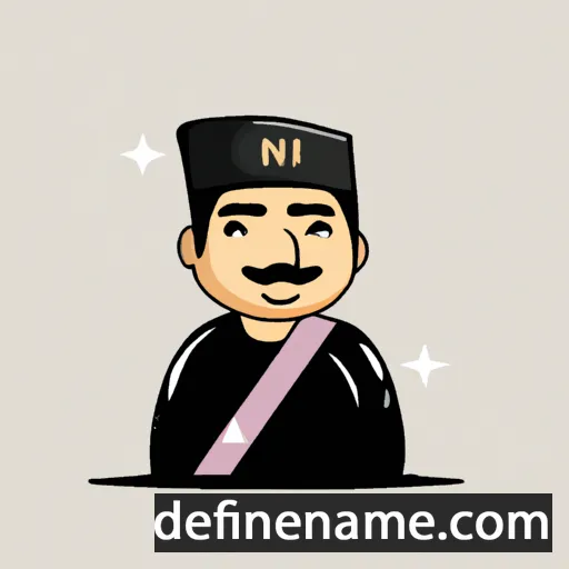 cartoon of the name Nasrizal