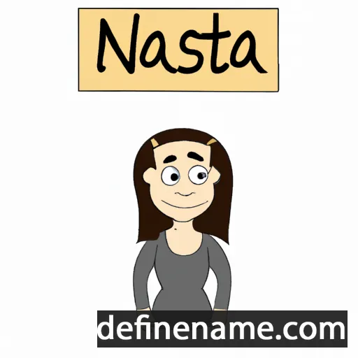 cartoon of the name Nasta