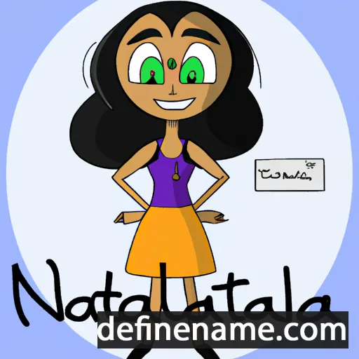 cartoon of the name Nataliah