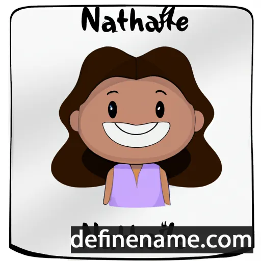 cartoon of the name Nathalée