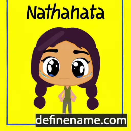 cartoon of the name Nathania