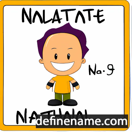 cartoon of the name Nathanial