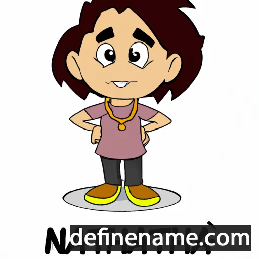 cartoon of the name Nathanja