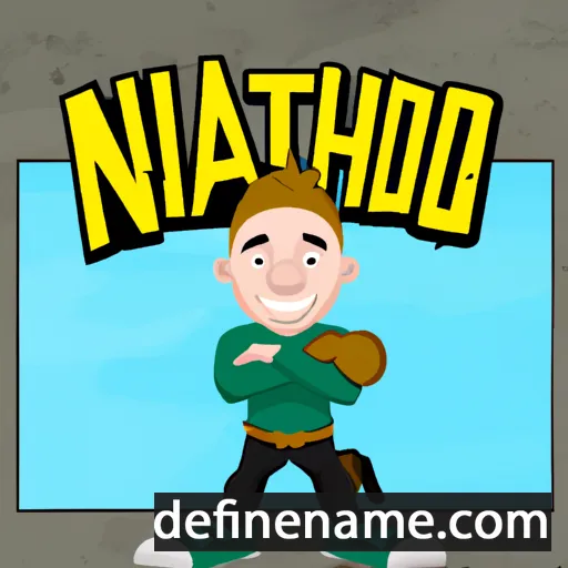 cartoon of the name Nathrad