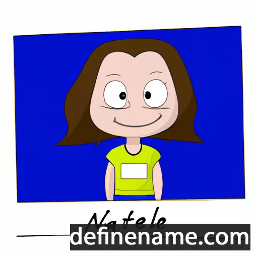 cartoon of the name Natlie