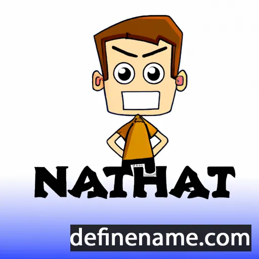 cartoon of the name Natthan