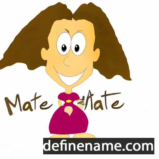 cartoon of the name Nattie