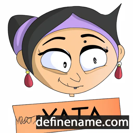 cartoon of the name Natya