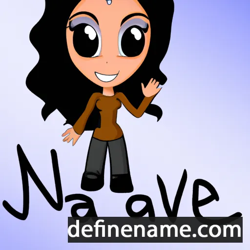 cartoon of the name Navaeh