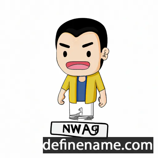 cartoon of the name Nawang