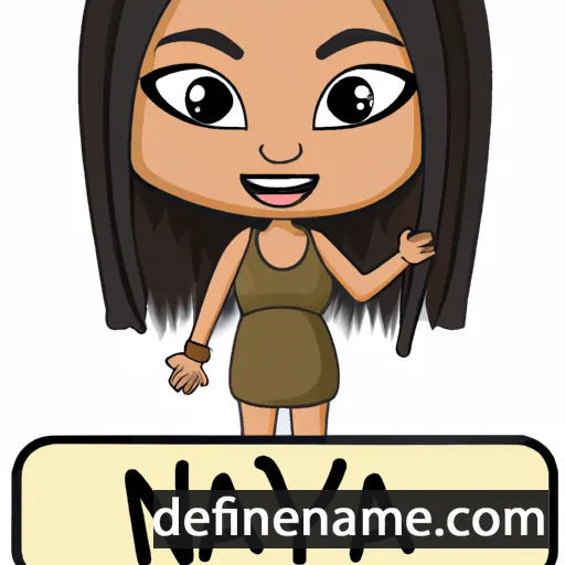 cartoon of the name Naya