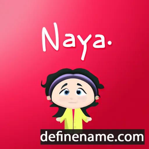 cartoon of the name Nayaab