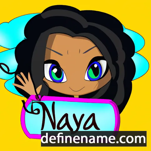 cartoon of the name Nayah