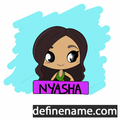 cartoon of the name Naysha