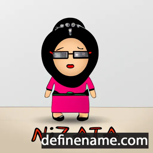 cartoon of the name Nazifa