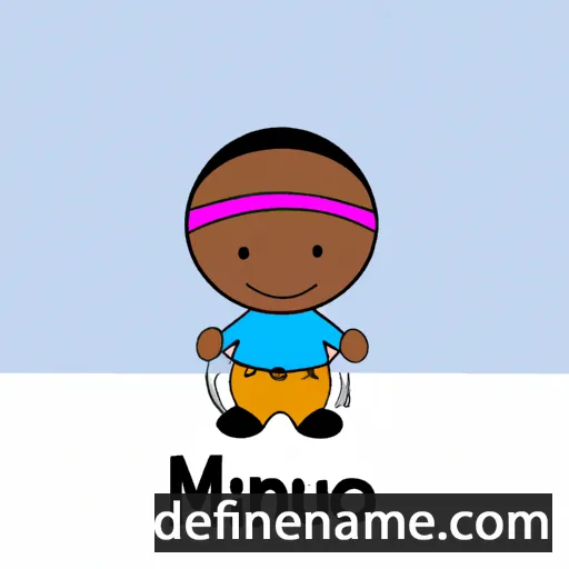 cartoon of the name Ndumiso