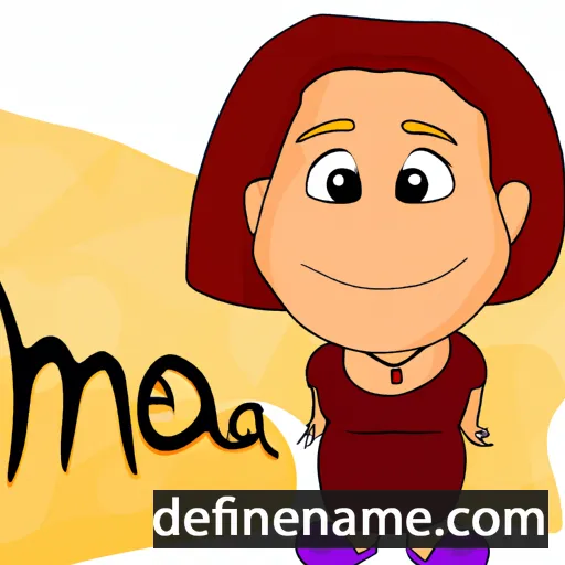 cartoon of the name Neama