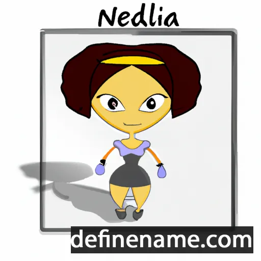 cartoon of the name Nedelia