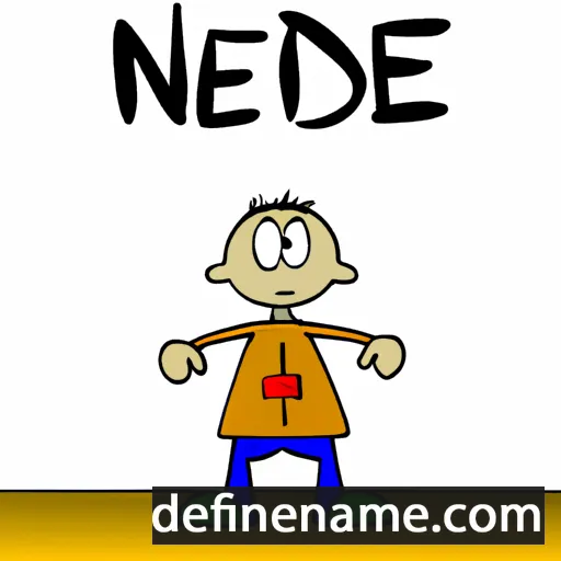 cartoon of the name Nedime