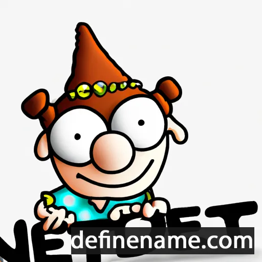 cartoon of the name Nedret