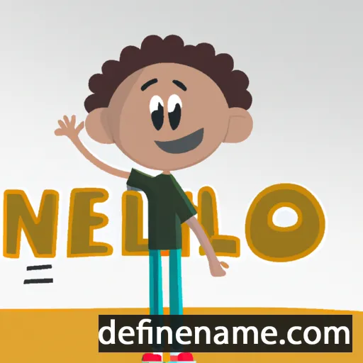 cartoon of the name Nélio