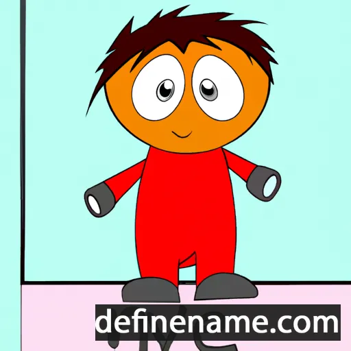 cartoon of the name Neev