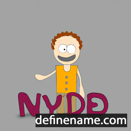 cartoon of the name Nefydd