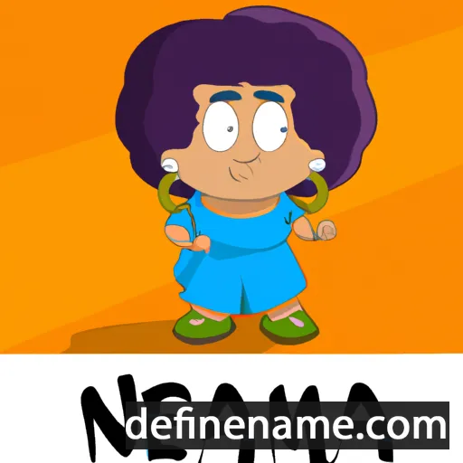 cartoon of the name Nehama