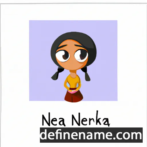 cartoon of the name Neharika