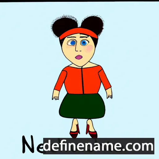 cartoon of the name Neinuchska