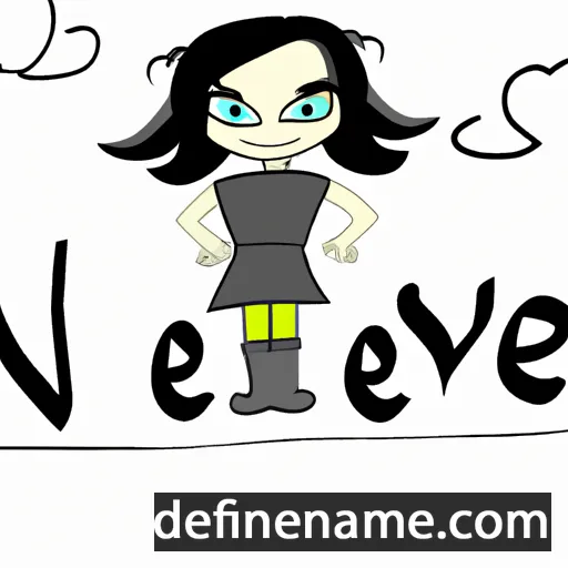 cartoon of the name Neive