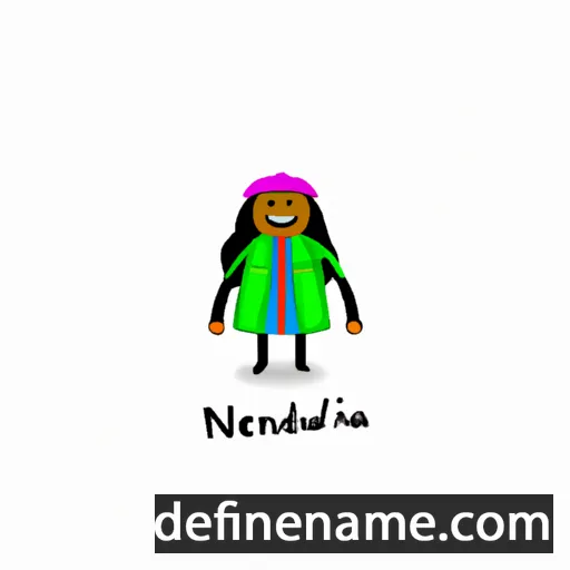 cartoon of the name Nelinda