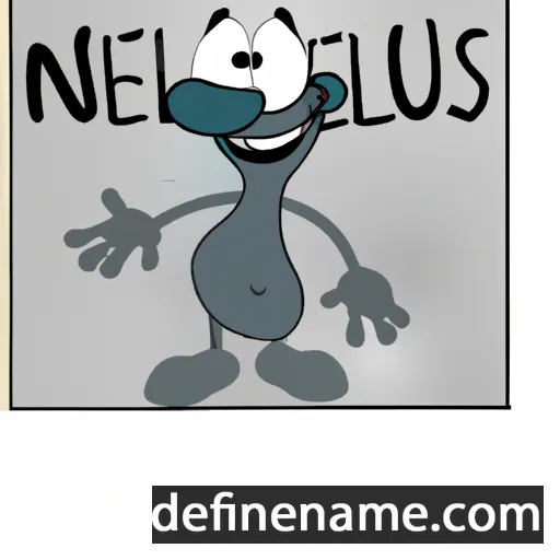 cartoon of the name Nelius