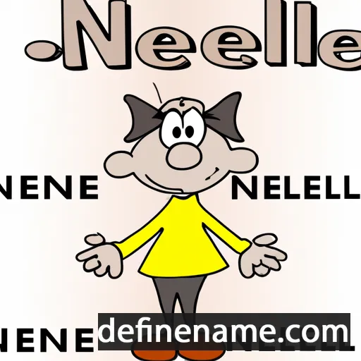 cartoon of the name Nelline